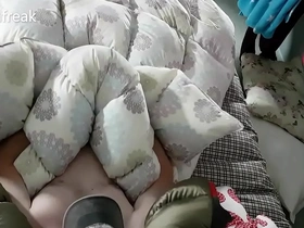 Long version 40min. skeaking into step-sisters room to hump her comforter and cum on her shiny jacket