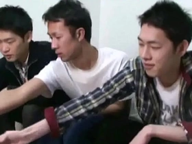 Young Takeshi has a dirty orgasm at a gay bar