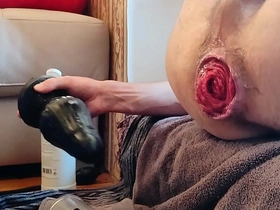 Pluging and pumping my ass outside