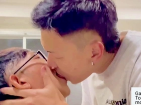A Vietnamese hunk gets some anal action at his girlfriend’s house.