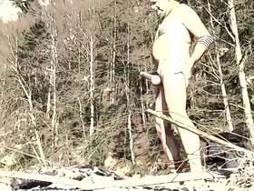 Dirty dancing nudist goes tribal
