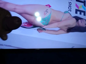 A solo performance of a hot milf with a facial finish