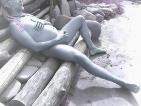 Nudist daydreamer