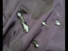 Round 2 with satin dress cum stains