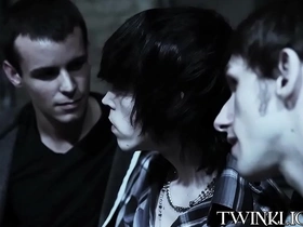 Naughty twinks tyler bolt and alex todd anal fuck in 3some